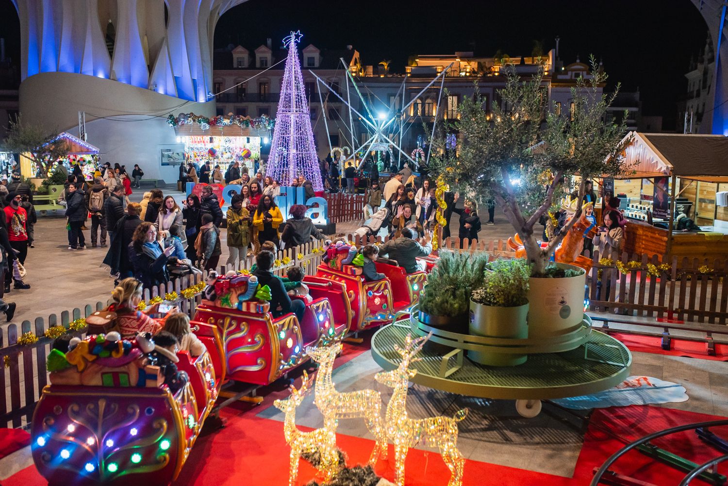 Setalandia, uno de los parques de atracciones navideños de Andalucía.