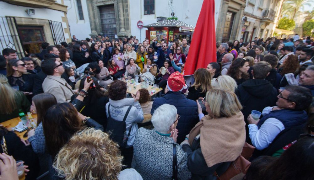 El centro de Jerez lleno en su 'Tardebuena'