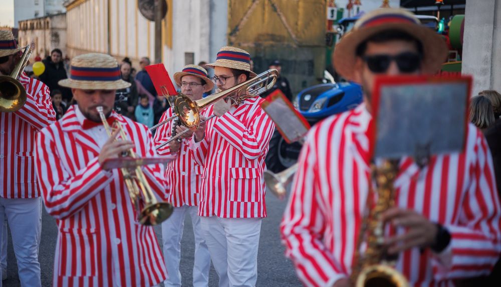 La charanga que animó con su música el recorrido de la cabalgata. 