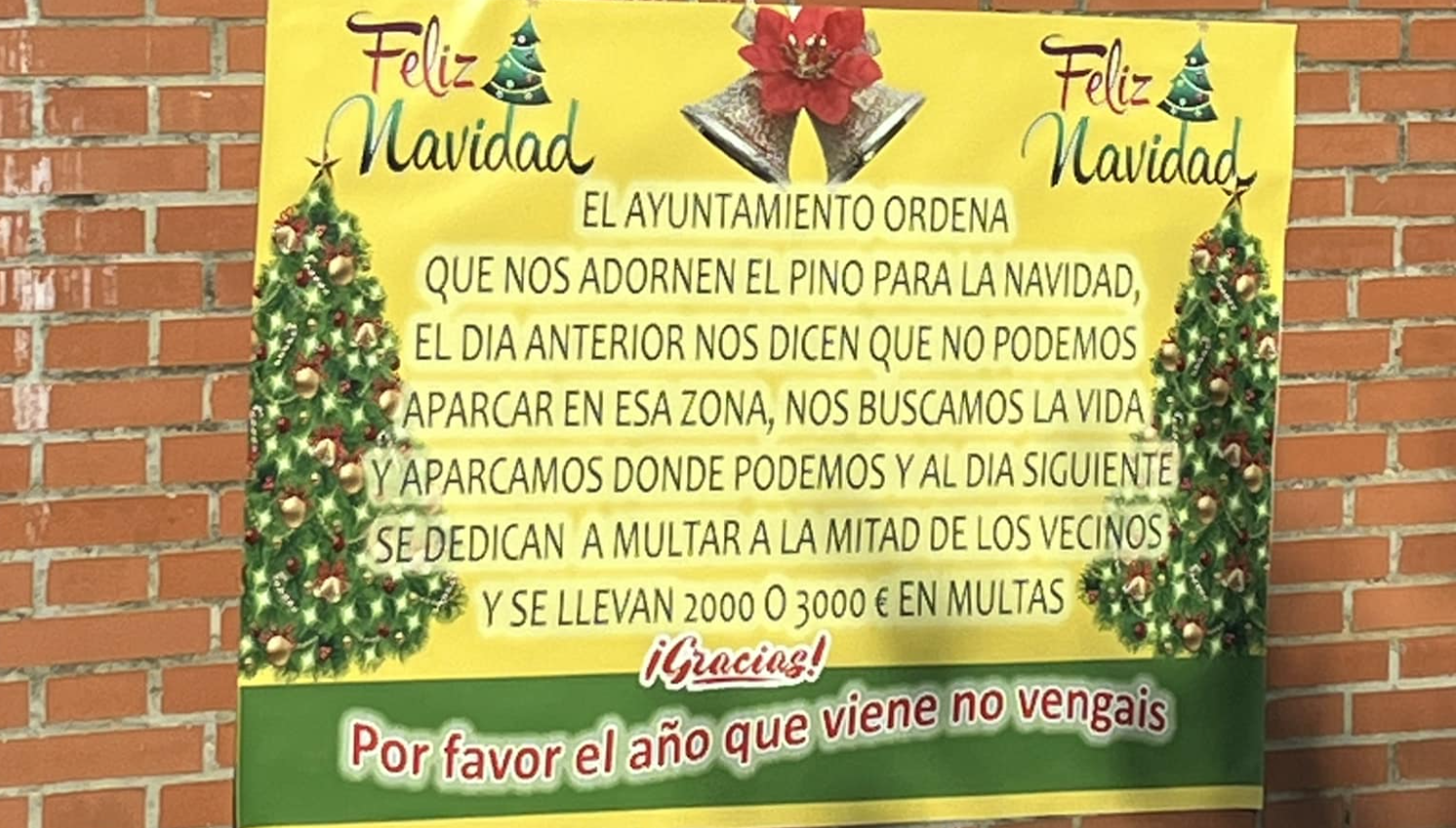 Cartel de los vecinos de Princi-Jerez. 