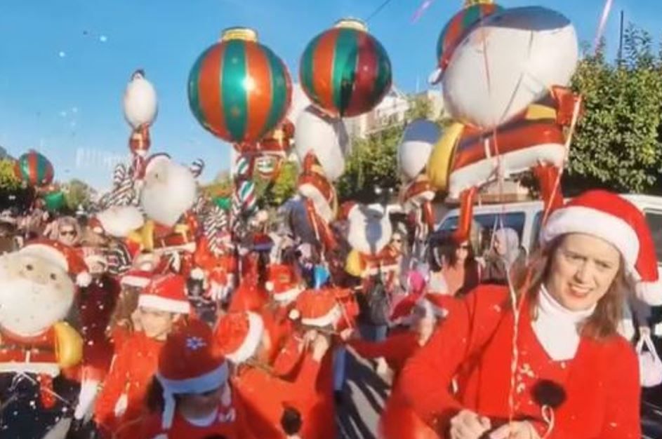 La Cabalgata de Papá Noel en Bormujos, días atrás.