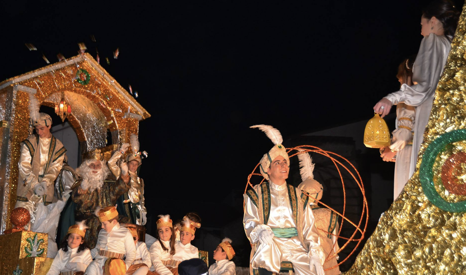 Imagen de una edición anterior de la Cabalgata de Reyes Magos de Higuera de la Sierra.