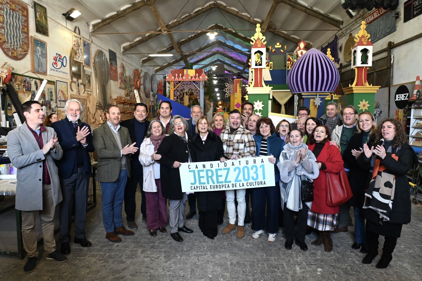 La candidatura Jerez 2031, Capital Europea de la Cultura, presente en la Cabalgata de Reyes 2025.