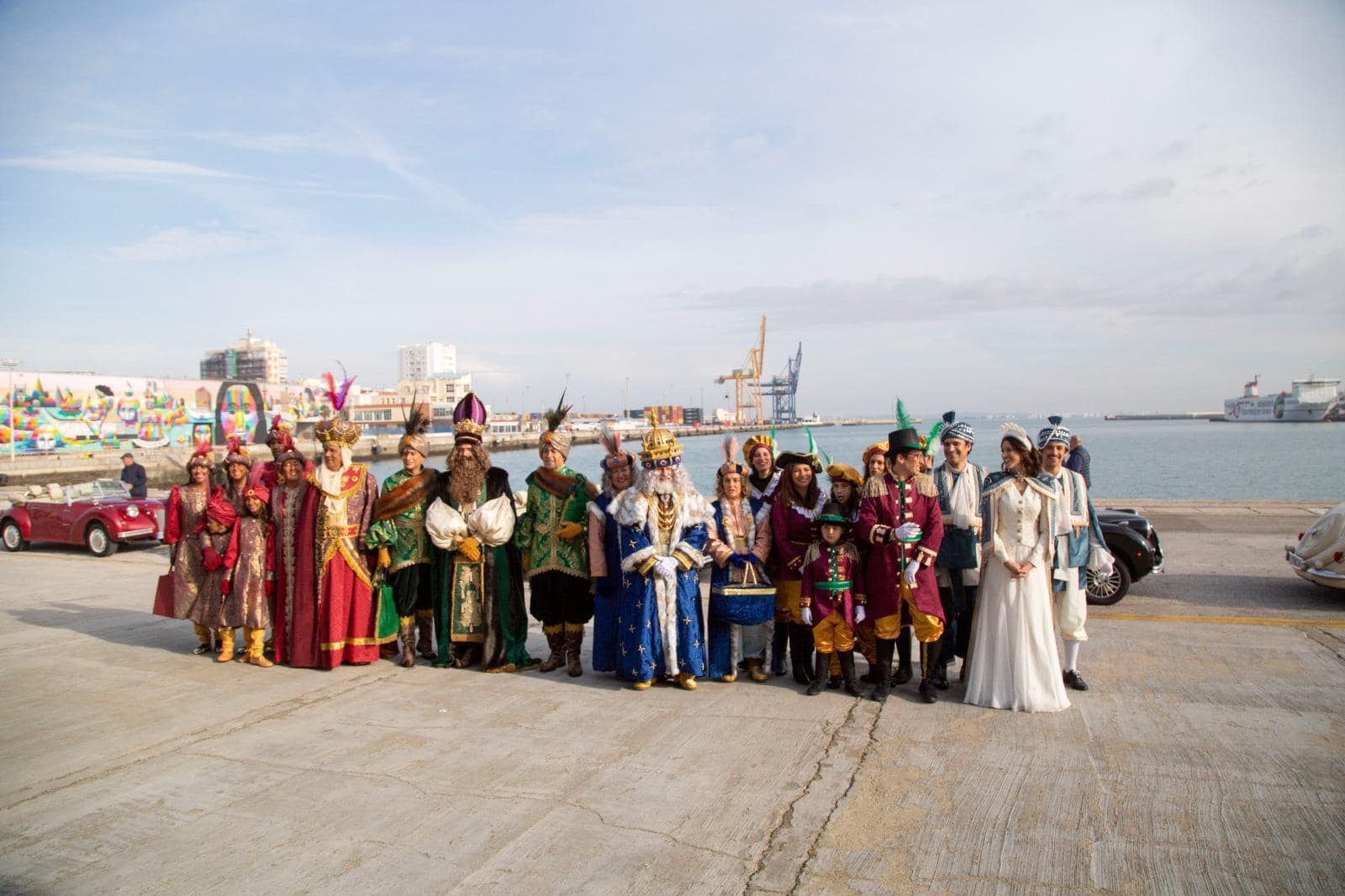 Llegada de los Reyes Magos a Cádiz.