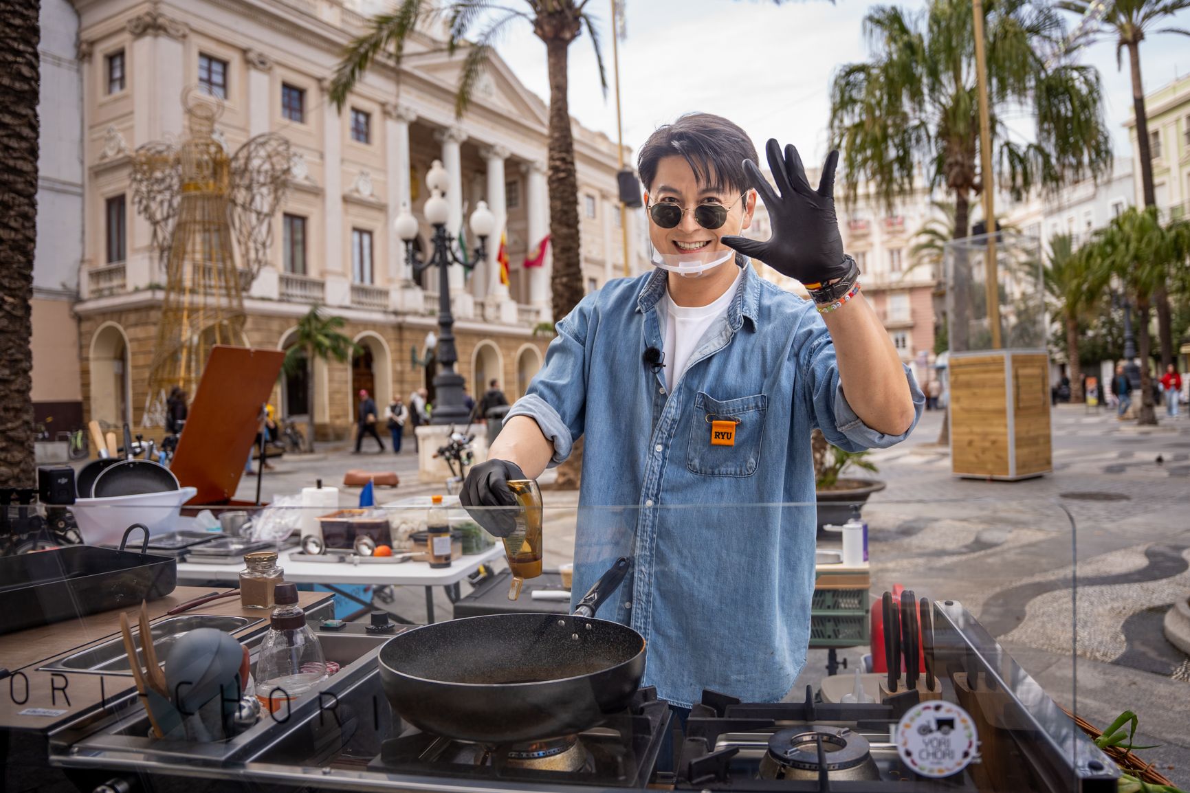 Rodaje del 'reality show' coreano 'Yorichori' en Cádiz.