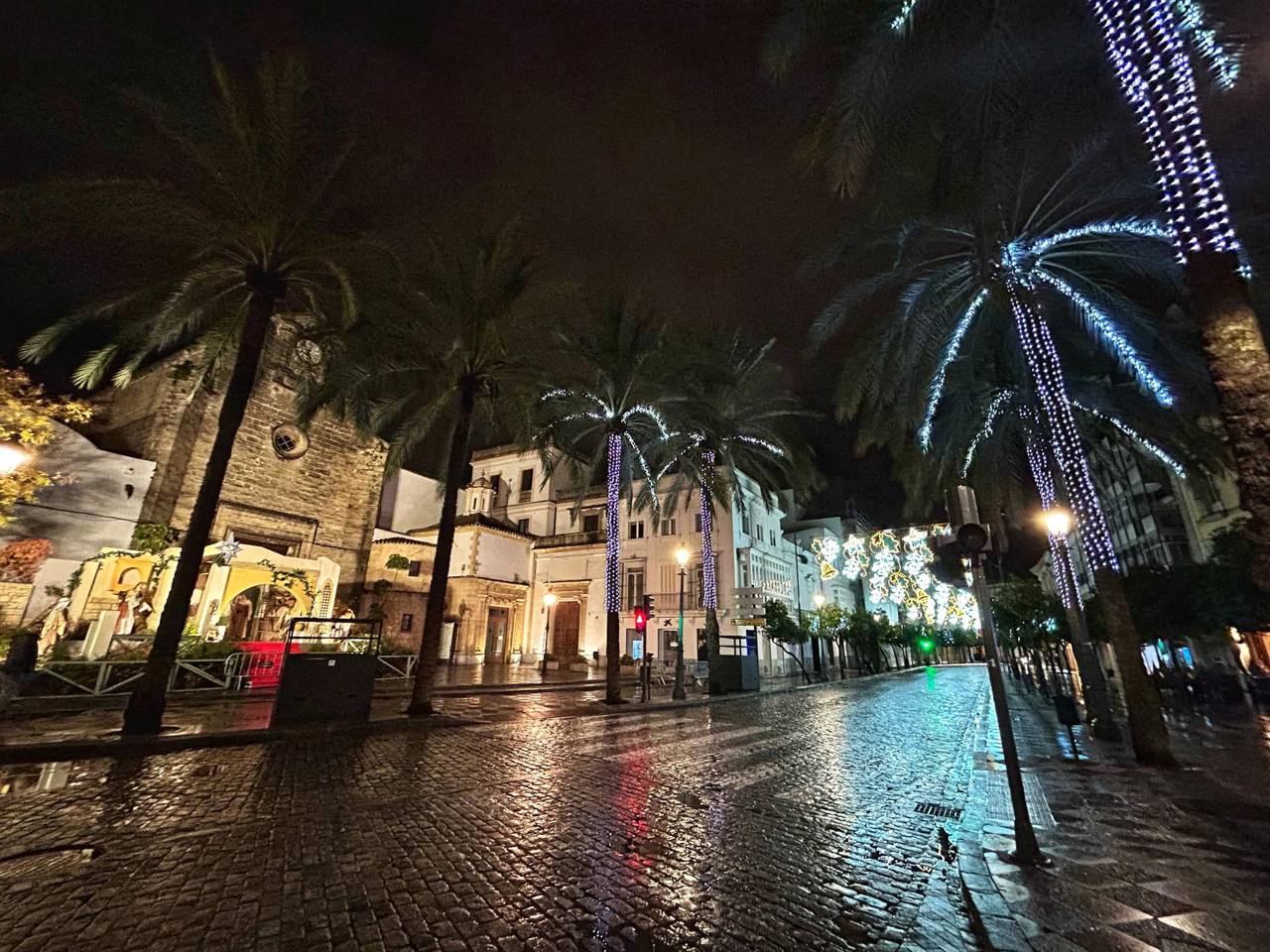 Esta es la imagen de las calles de Jerez este atípico 5 de enero.