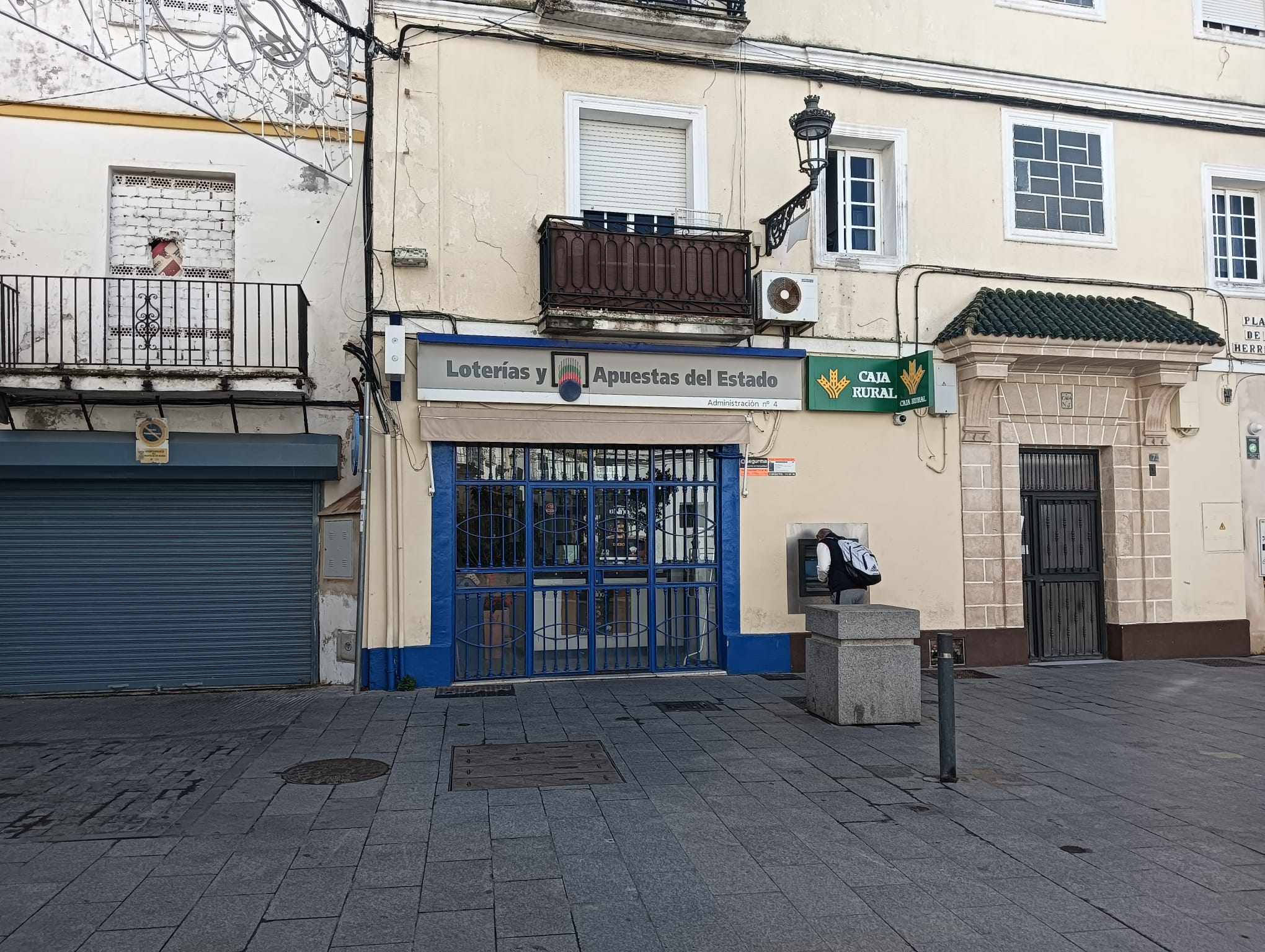 Administración de Lotería Número 4 en la céntrica Plaza de la Herrería en El Puerto.