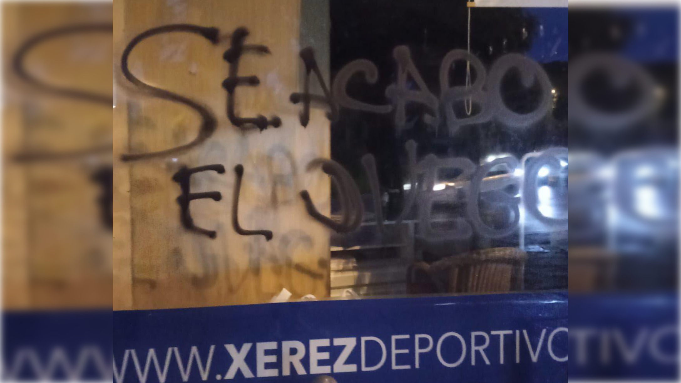 Pintada en la sede del Xerez Deportivo FC.