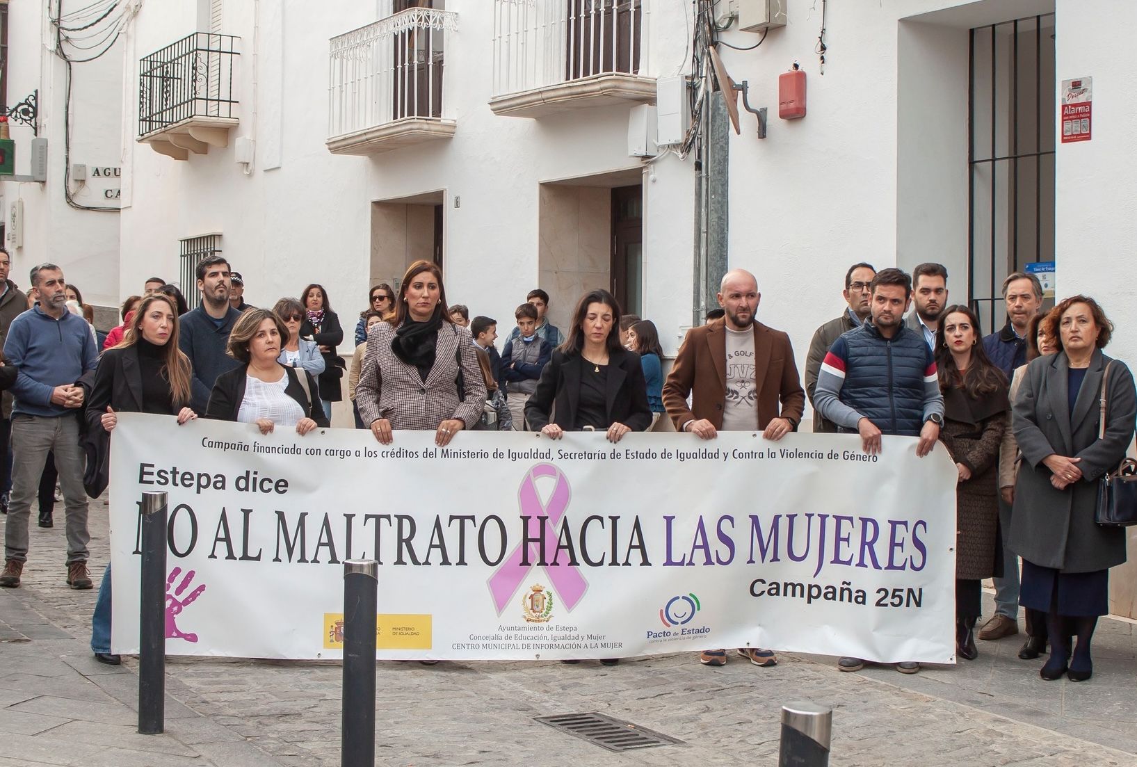 Concentración por el crimen machista de Celeste en Estepa, en noviembre pasado, el último registrado en 2024 en Andalucía.