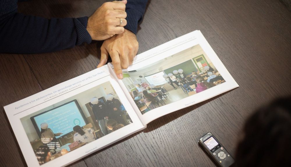 Algunas fotografías de la experiencia llevada a cabo en el CEIP Río San Pedro.