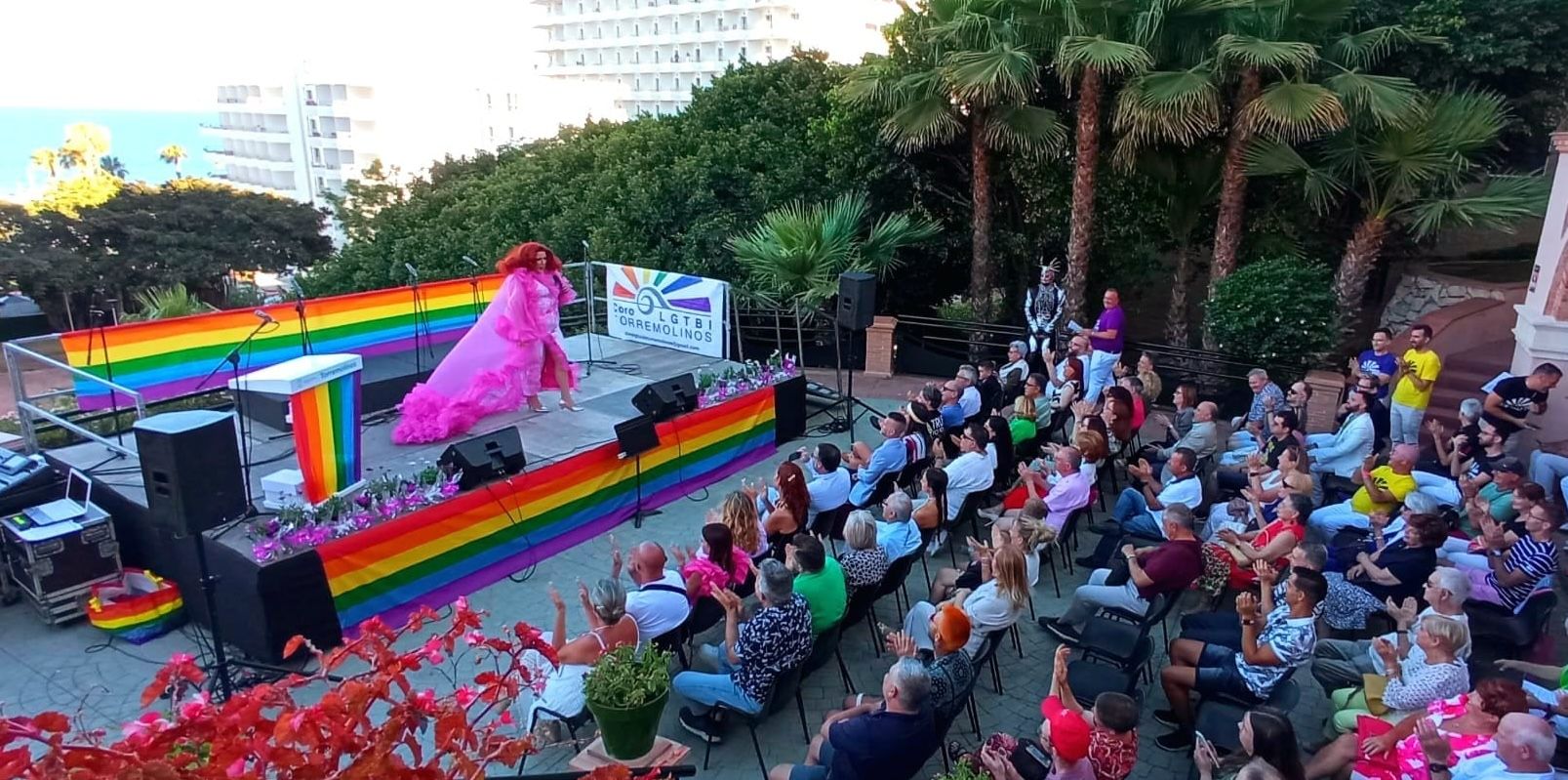 Un acto por el Día del Orgullo LGTBI en Torremolinos.