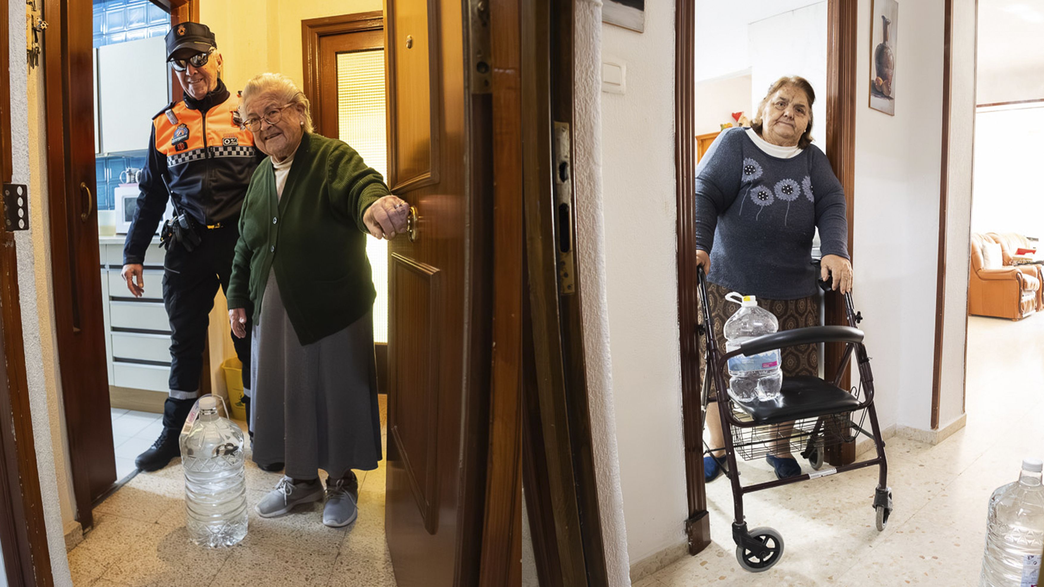 Victoria Cano y María Bernal, vecinas de un Vallesequillo sin agua.