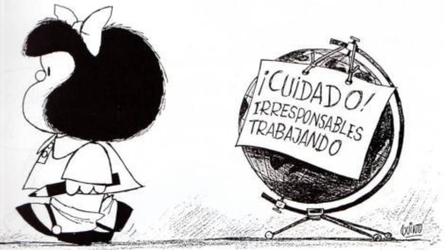 Una viñeta de Mafalda. 