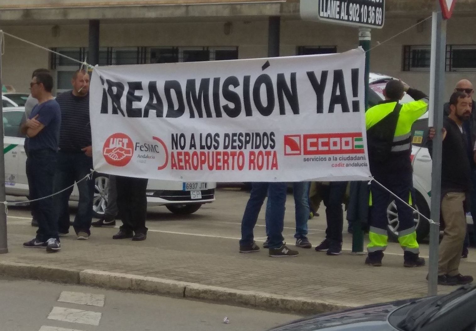 Una protesta reciente de la plantilla de LBAS.