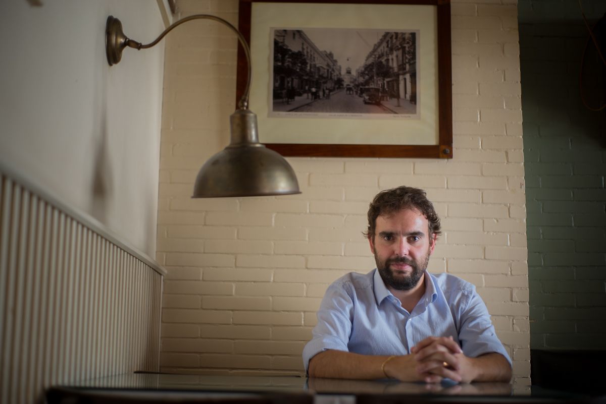 Dani de Morón, en otro momento de la entrevista con este medio. FOTO: MANU GARCÍA.