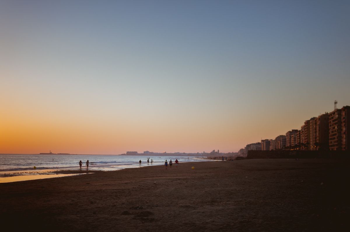 Playa de Cortadura en Cádiz.