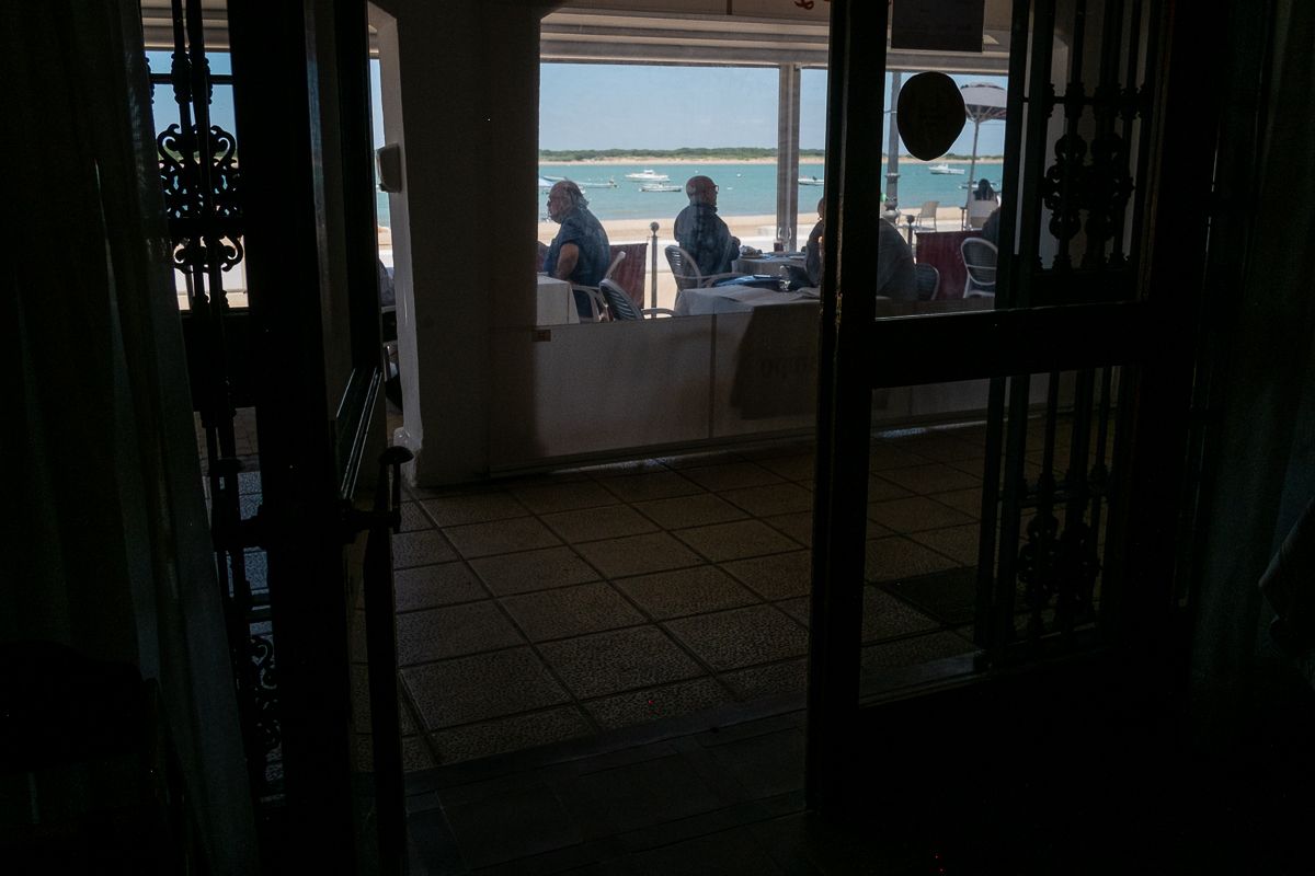 Vistas desde el interior de Casa Bigote, en Bajo de Guía, Sanlúcar.