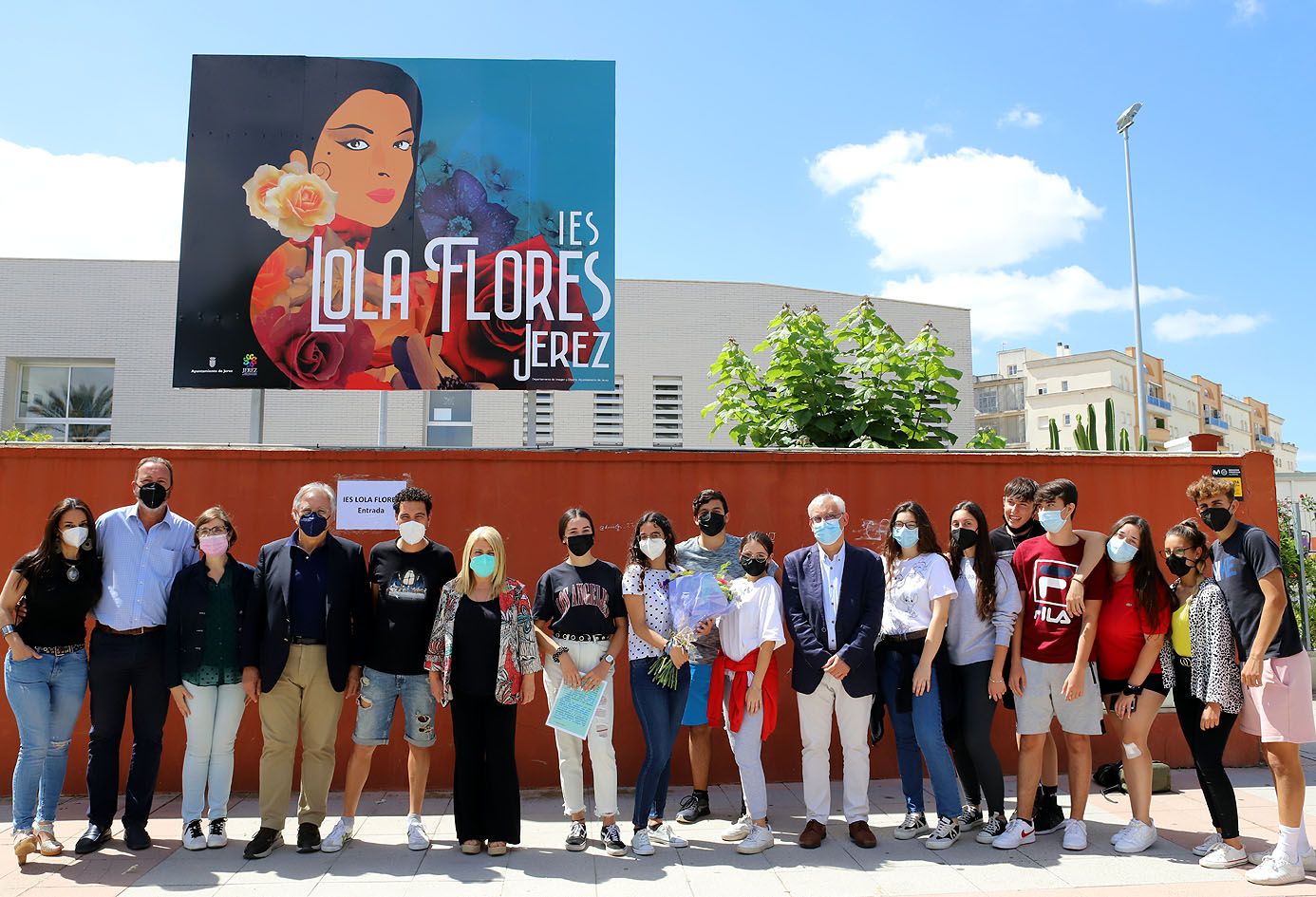 Un momento de la inauguración del IES Lola Flores en Jerez.