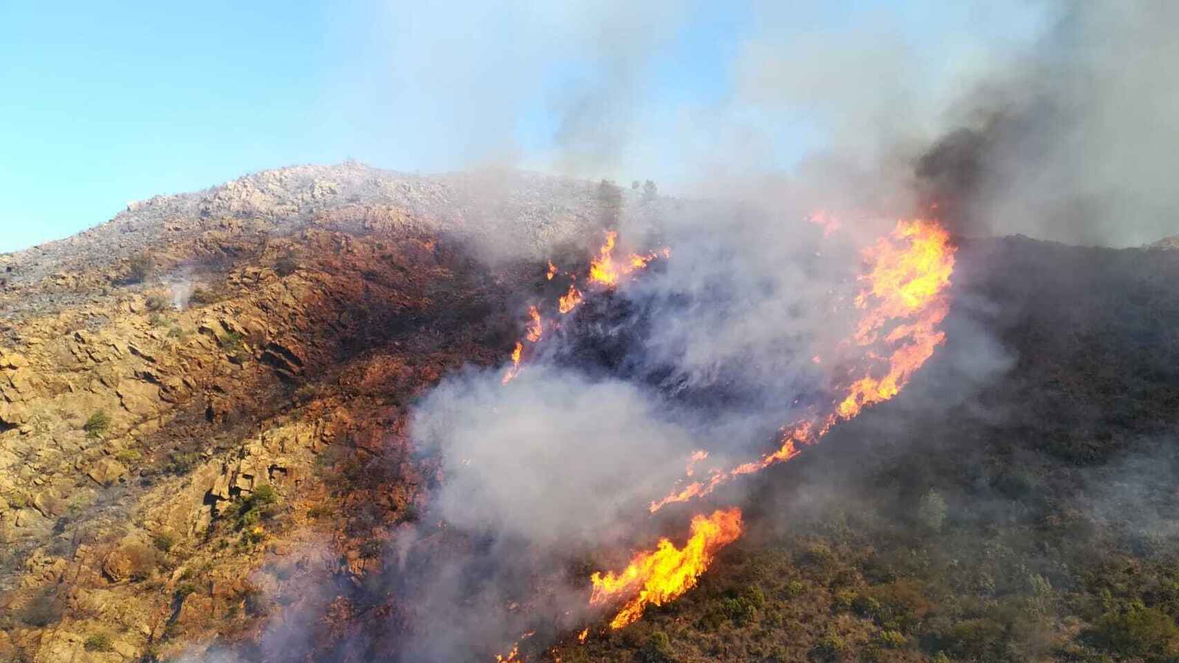 El incendio declarado en Málaga capital