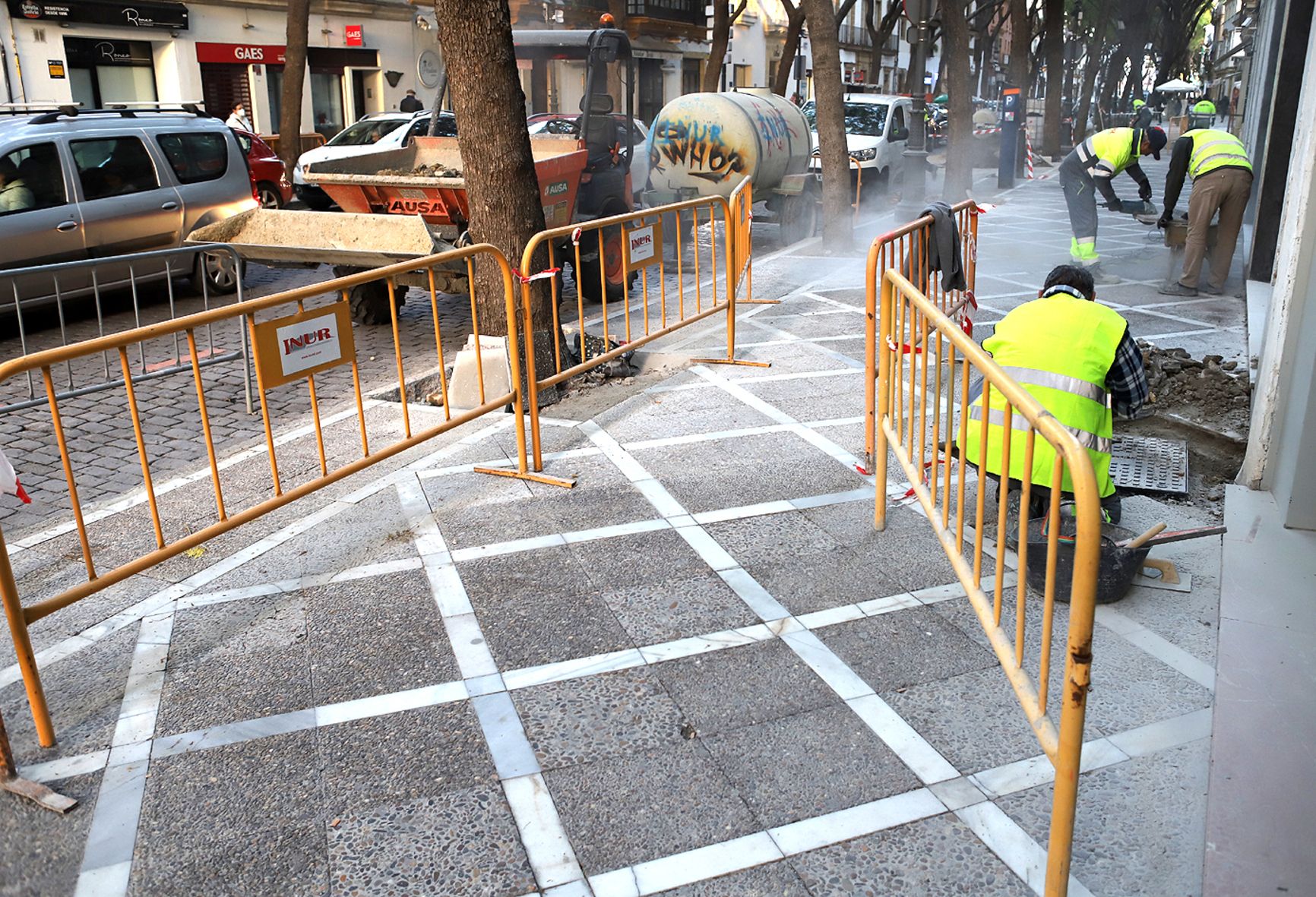 Las obras del Ayuntamiento en la calle Porvera concluirán esta semana